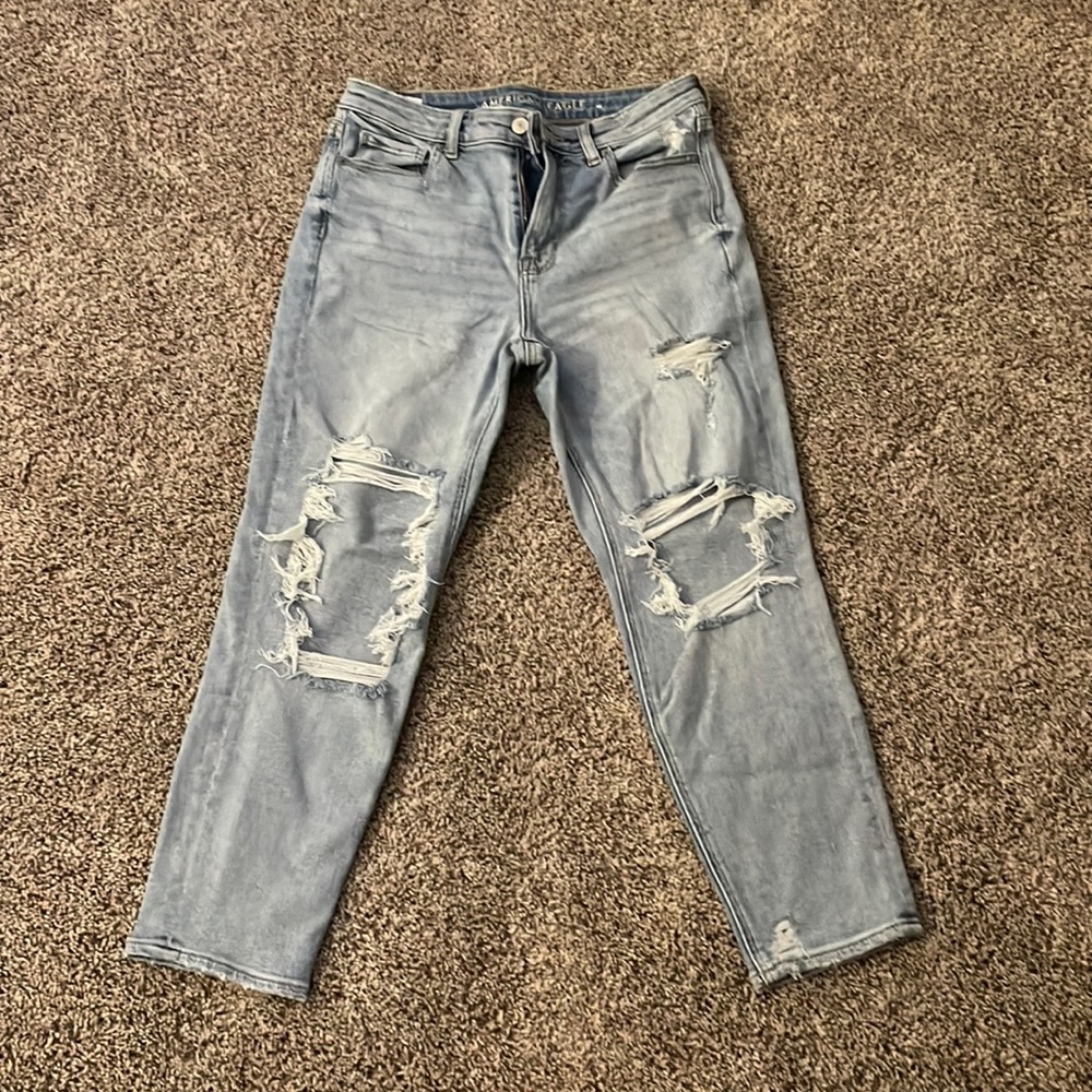 American eagle stretch mom jean